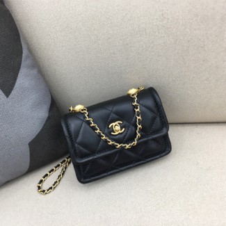 샤넬 20FW 신상 플랩백 13CM  AS2013 램스킨 블랙