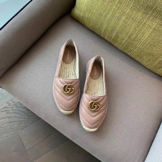 구찌 더블 G 가죽 에스파드리유 ‎551890 핑크