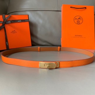 에르메스 신상  벨트 XTY183  오렌지 금장