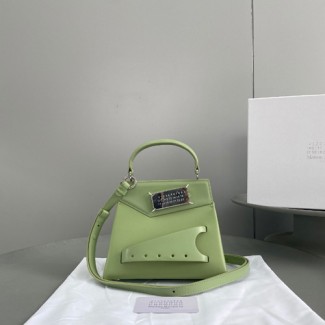 마르지엘라 스내치드 스몰 탑핸들백 MM3075 민자 그린