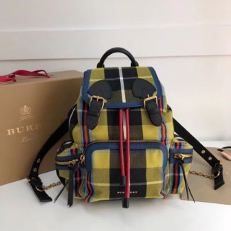 버버리 미디엄 체크 코튼 백팩 40694521