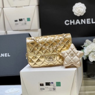 샤넬 미니 플랩백 AS4646 금색