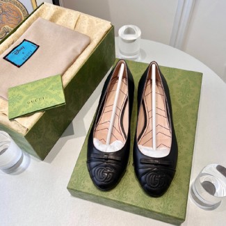 구찌 여성용 플랫 670445 블랙