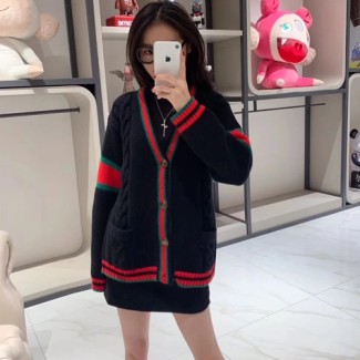 구찌 남여공용 가디건 617526 블랙