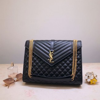 입생로랑 모노그램 엔벨로프 사첼백 라지 487198 블랙 금장