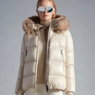 몽클레어 여성용 라이체 패딩 MC3603 아이보리 유광