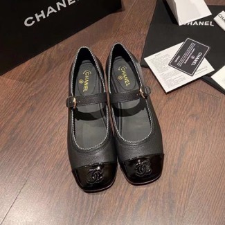 샤넬 신상 메리제인 슈즈 G34284 가죽 블랙