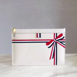 톰브라운 신상 미듐 클러치백 T33262 화이트