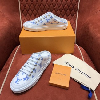 루이비통 스텔라 오픈 백 스니커즈 1A65YB 블루