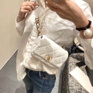 샤넬 신상 19 웨이스트백 AS1163 화이트