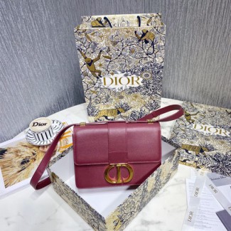 디올 블러쉬 그레인 몽테인 플랩 백 M9203 버건디