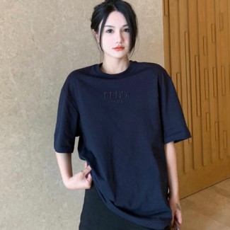 펜디 남여공용 반팔티 FD2460390 네이비