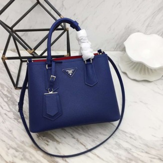 프라다 신상 사피아노 두블레백 1BG887 블루