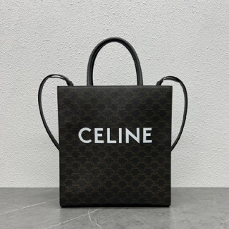 셀린느 트리오페 미디엄 버티컬 카바스 백 194432 블랙