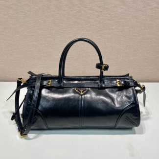 프라다 미디움 탑핸들백 1BA426A 블랙