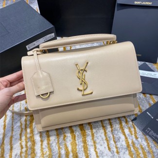 생로랑 뉴 미디엄 선셋 사첼백 634723 베이지