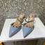 발렌티노 페이턴트 가죽 락스터드 샌들 2S0S00 에나멜 블루