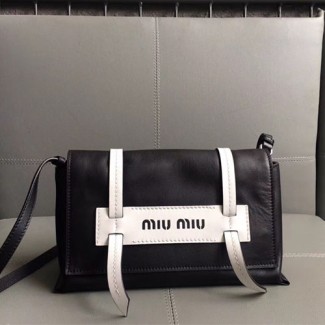 미우미우 그레이스 럭스 숄더백 5BD075 블랙