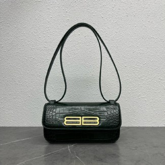 발렌시아가 카프스킨 가십 스몰백 59056 그린