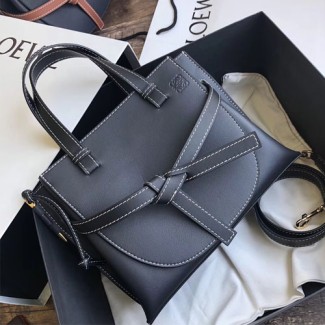 로에베 케이스 탑핸들백 스몰 247237 네이비