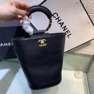 샤넬 크루즈 브레이슬릿 버킷백팩 AS1362 블랙