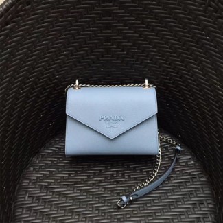 프라다 사피아노 가죽 크로스백 1BD127 민트