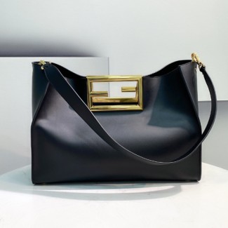 펜디 웨이 미디엄 숄더 토트백 8BH391 블랙