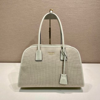 프라다 미디엄 린넨 토트백 1BG572-2