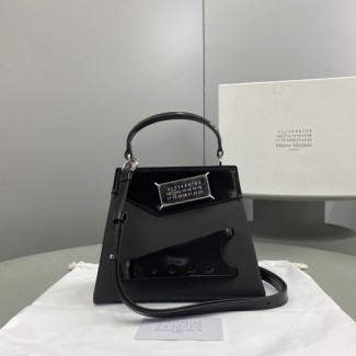 마르지엘라 스내치드 스몰 탑핸들백 MM3075 민자 블랙