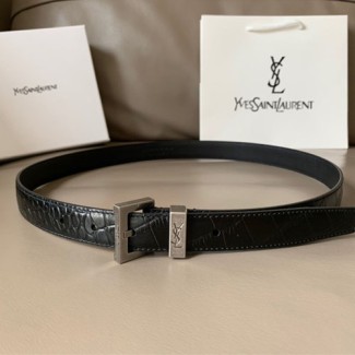 입생로랑 신상 벨트 Ysl9006  블랙  메탈