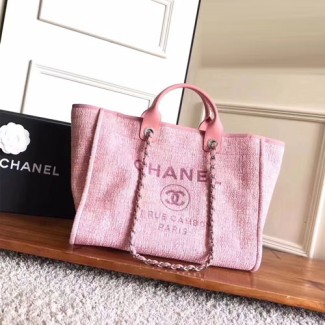 샤넬 도빌백 라지 A57067 핑크