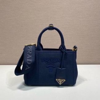 프라다 리넨 믹스 미니 핸드백 1BA038