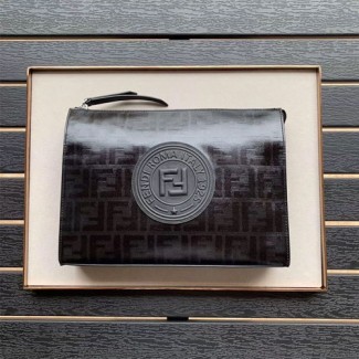 펜디 신상 로고 클러치 7N0078 블랙