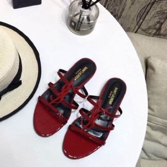 생로랑 신상 슬리퍼 484842 레드