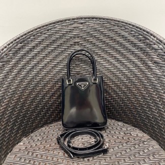 프라다 브러쉬드 레더 스몰 토트백 1BA331-4