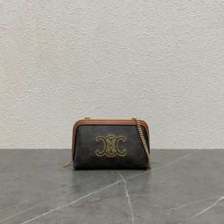 셀린느 트리오페 미니 체인 숄더백 100382-8