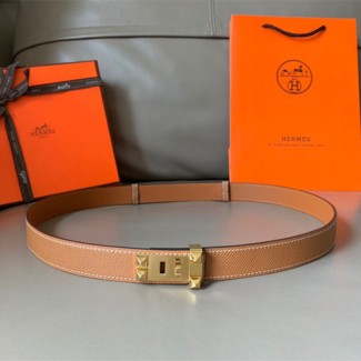 에르메스 신상  벨트 XTY181  브라운 금장