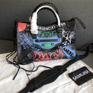 발렌시아가 그라피티 클래식 시티 스몰 084669(수입 양가죽)