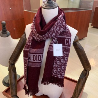 디올 신상 스카프 D1041 버건디