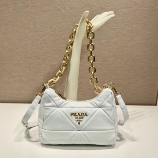 프라다 나파 패치워크 숄더백 1BC157 화이트