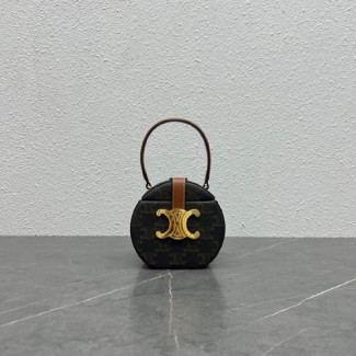 셀린느 라운드 박스 트리오페 숄더백 199302