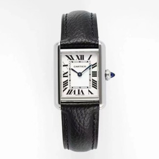 [ AF ] 까르띠에 탱크 머스트 실버 스몰  W7100088