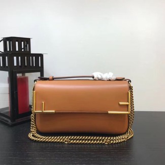 펜디 더블 F 크로스백 8BT297 브라운