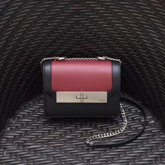 프라다 신상 가죽 숄더백 1BD156 블랙&버건디