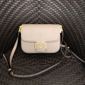 프라다 사피아노 앙상블 숄더백 1BD217 베이지