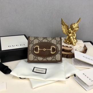 구찌 1955 홀스빗 카드케이스 지갑 621887 브라운