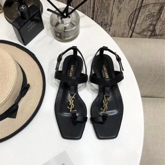생로랑 샌들 484840 블랙 무광
