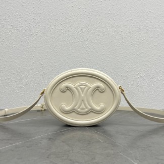 셀린느 트리오페 오벌백 198603 화이트