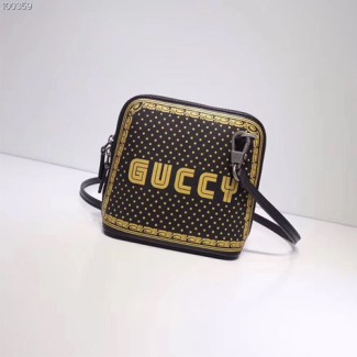 구찌 프린트 미니 숄더백 511189 블랙