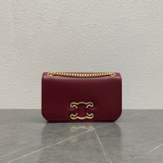 셀린느 트리오페 프레임 백 199813 버건디